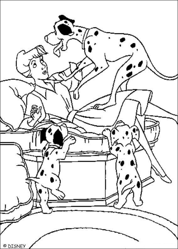 Plansa de colorat cu 102 Dalmatieni 116 20